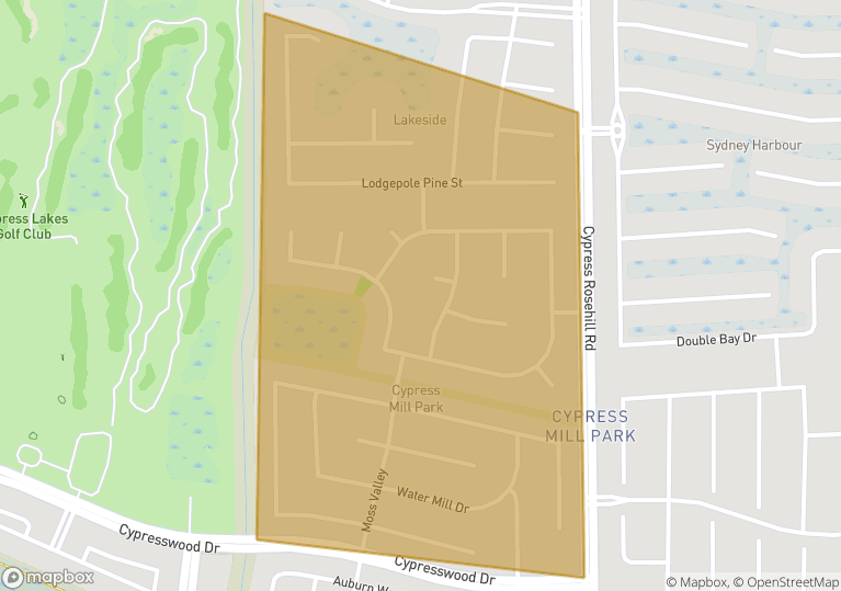 Cypress Mill Park, Cypress Houston Premium Homes