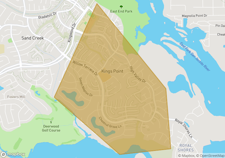 Kings Point, Kingwood Houston Premium Homes