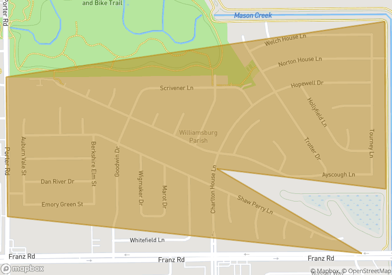 Williamsburg Parish, Katy Houston Premium Homes