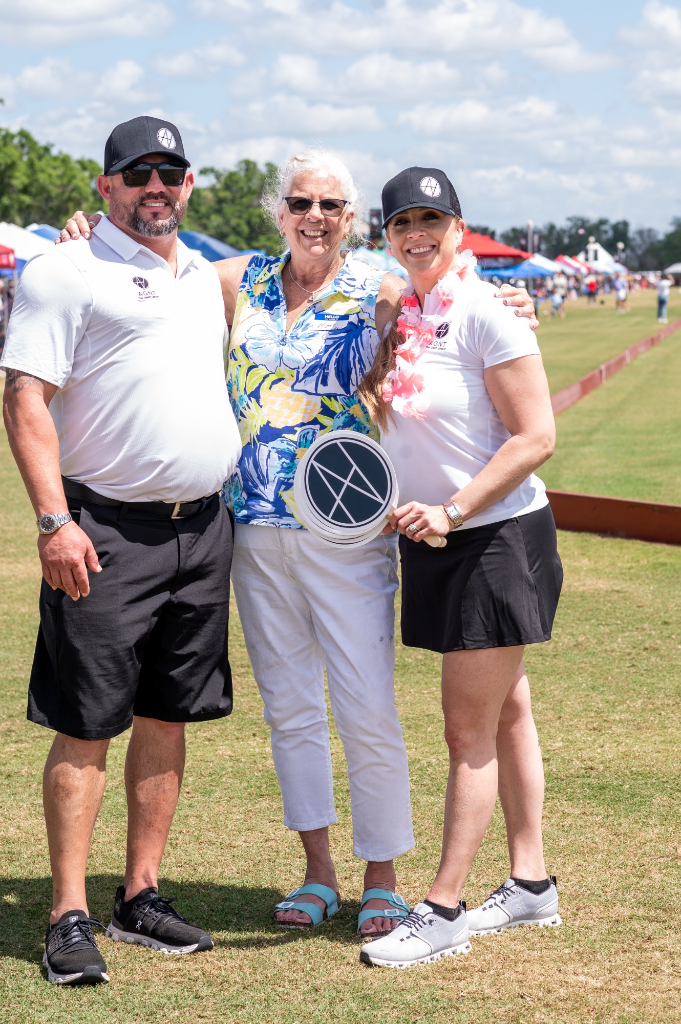 outdoor smiling group photo