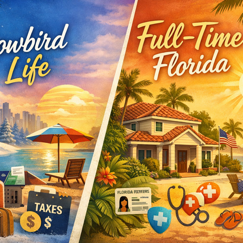 Should You Be a FLORIDA SNOWBIRD or a FULL-TIME Resident (5 important contrasts)?