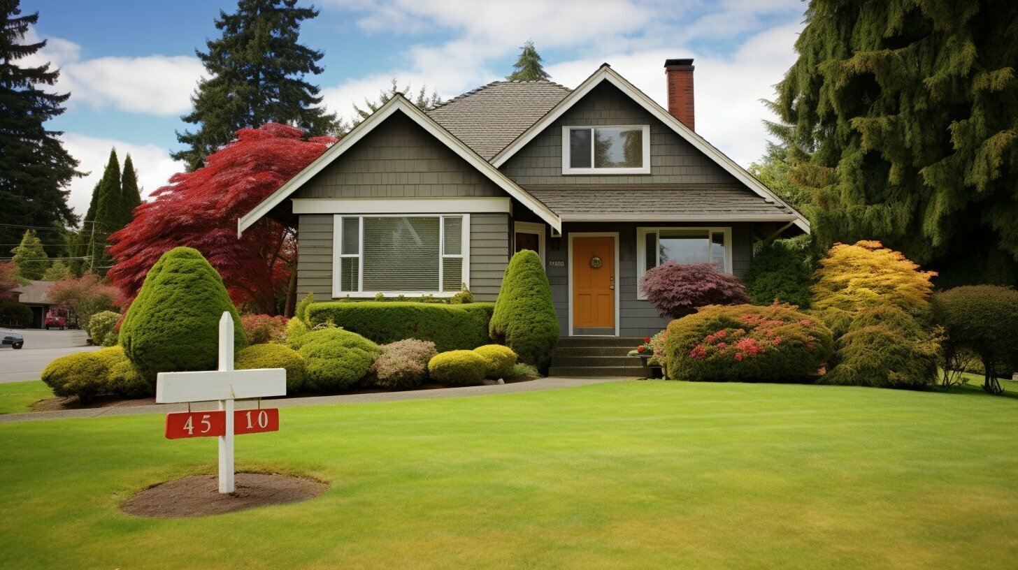 A beautiful house with elegant architecture and charming curb appeal.
