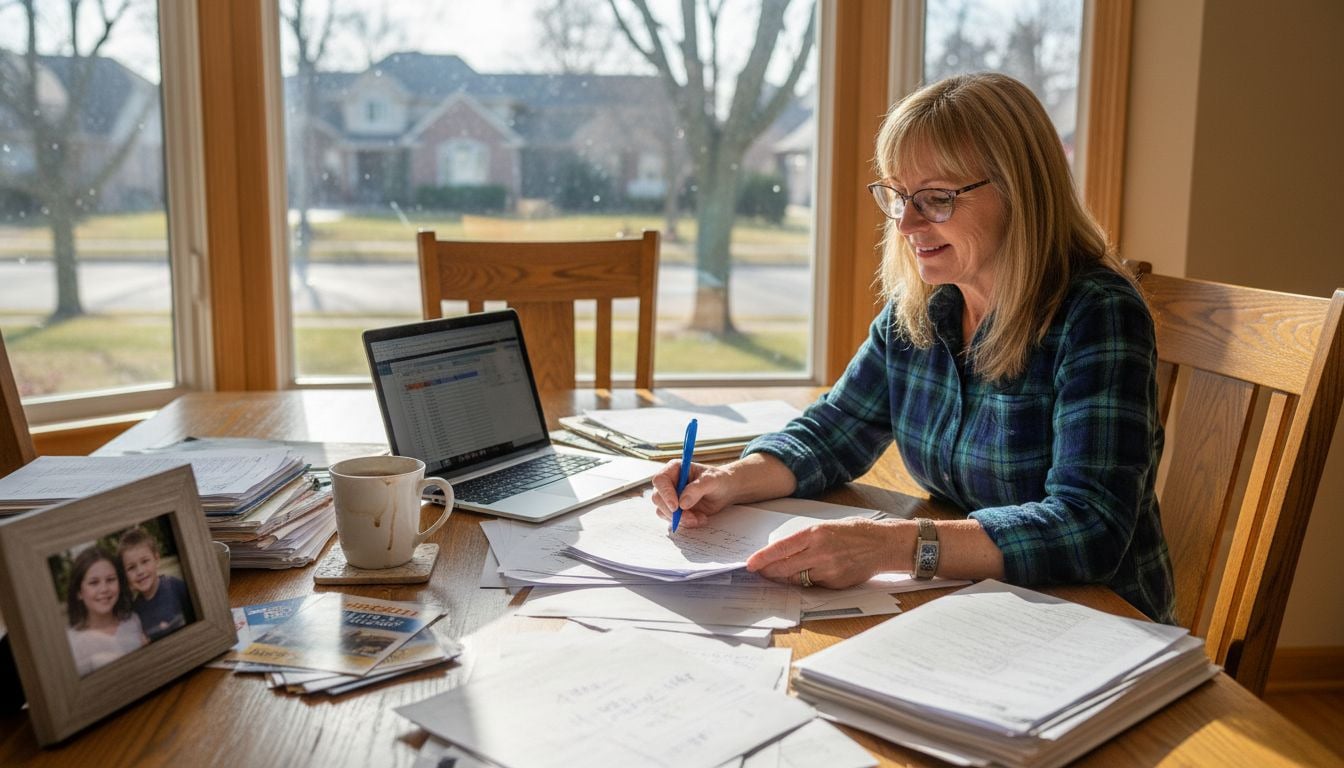 woman-reviewing-home-appraisal-documents-oakland-county-farmington-hills-home-buyer