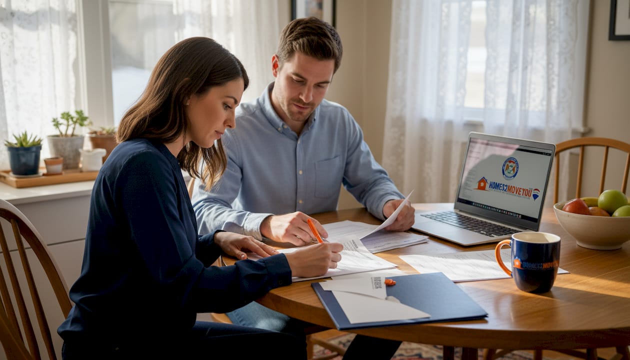 Michigan-FHA-Down-Payment-Assistance-Couple-Reviewing-Mortgage-Documents-Tom-Gilliam-REMAX-Classic-Farmington-Hills-MI.jpg