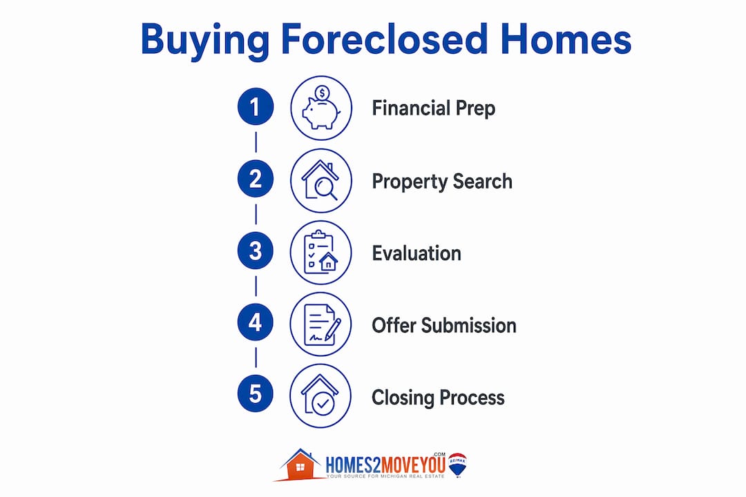 Hands holding mortgage pre-approval letter for financing a foreclosed home purchase — Oakland County Michigan 2026, Tom Gilliam RE/MAX Classic