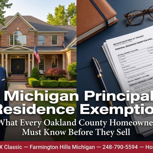 Michigan Principal Residence Exemption: What Every Oakland County Homeowner Must Know Before They Sell