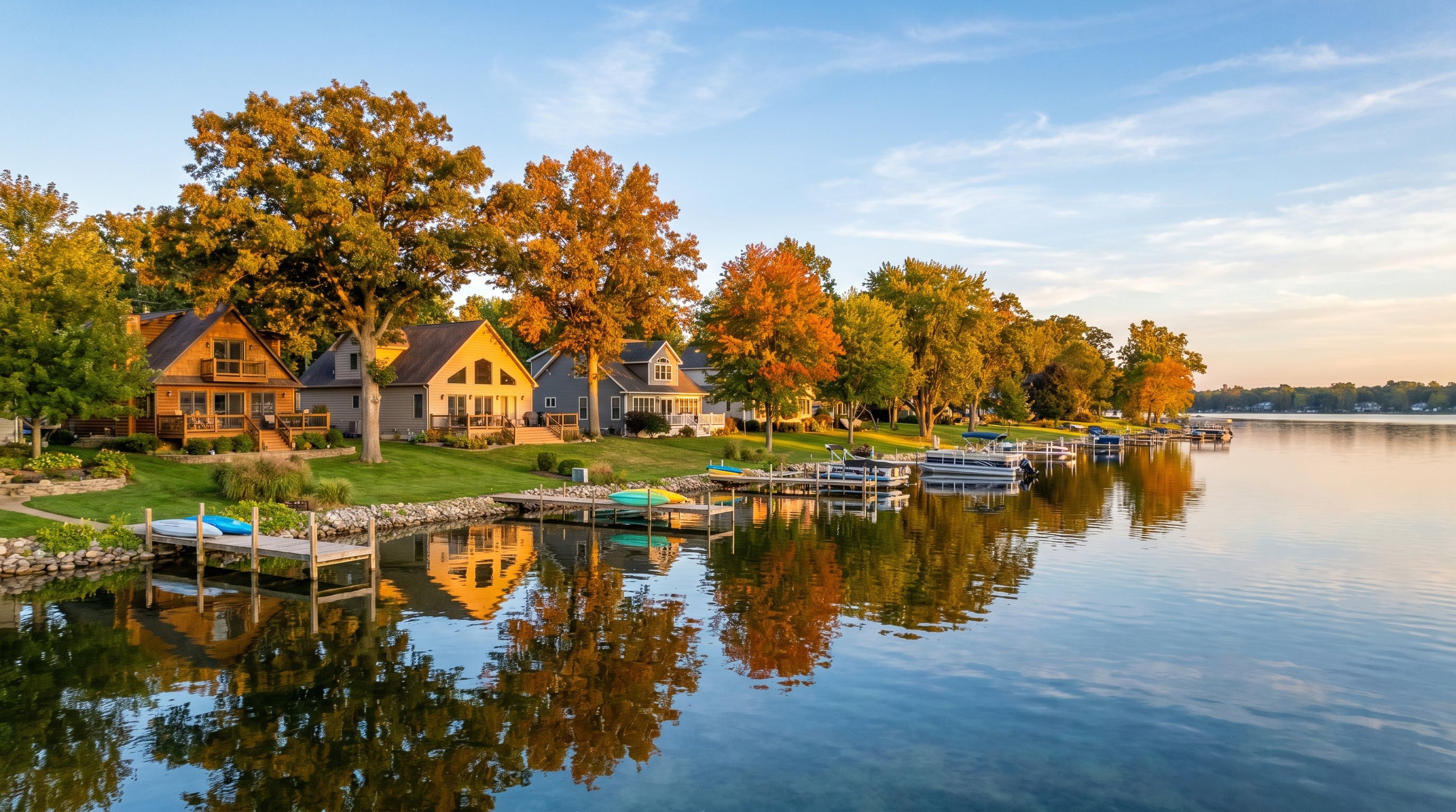 White Lake Michigan waterfront homes for sale 2026 — lakefront community with private docks on White Lake Township Oakland County Michigan — Tom Gilliam RE/MAX Classic Farmington Hills Michigan — Homes2MoveYou.com 248-790-5594