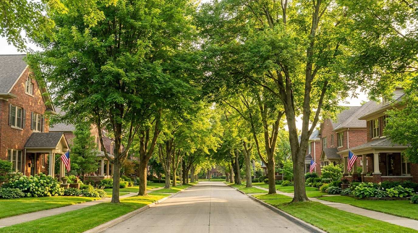 oakland-county-michigan-residential-neighborhood-summer