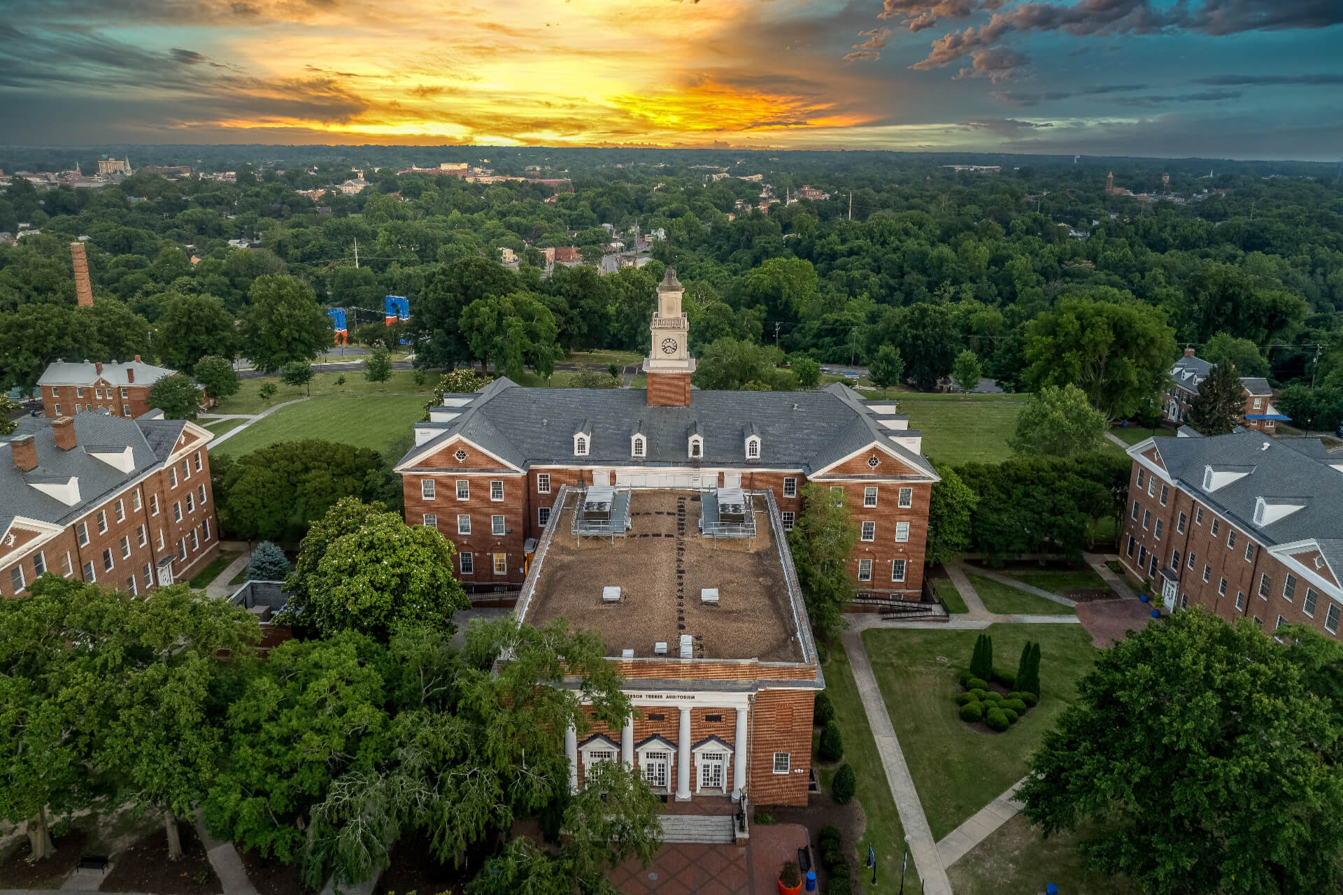 Chesterfield County - Virginia Hall, central building of Virginia State University