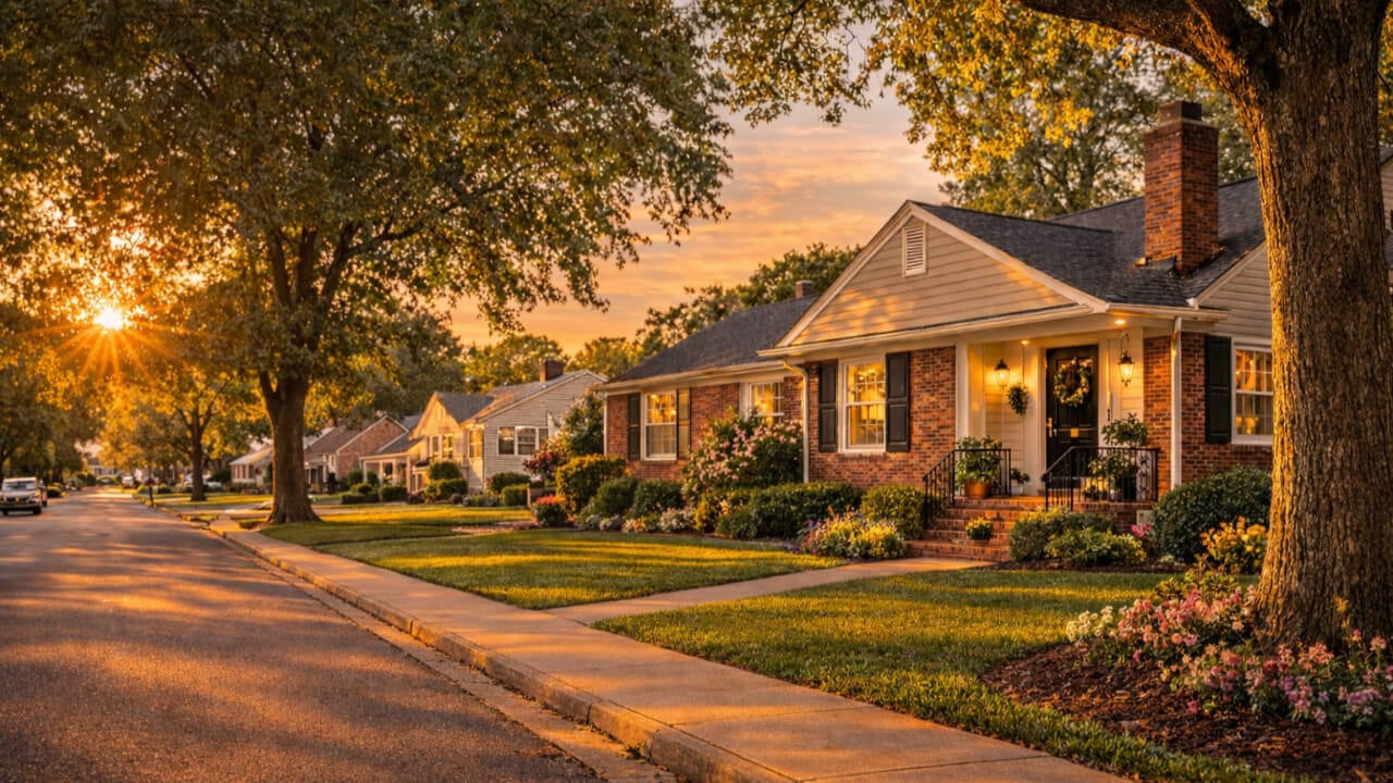 Golden hour on Montrose Street
