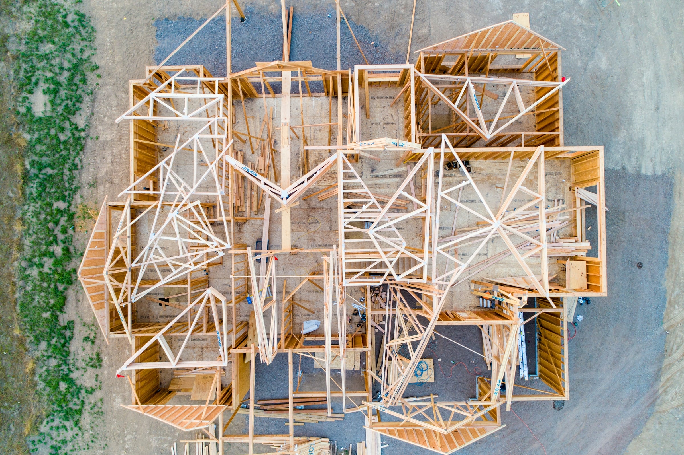 richmond-va-new-construction-framing-aerial