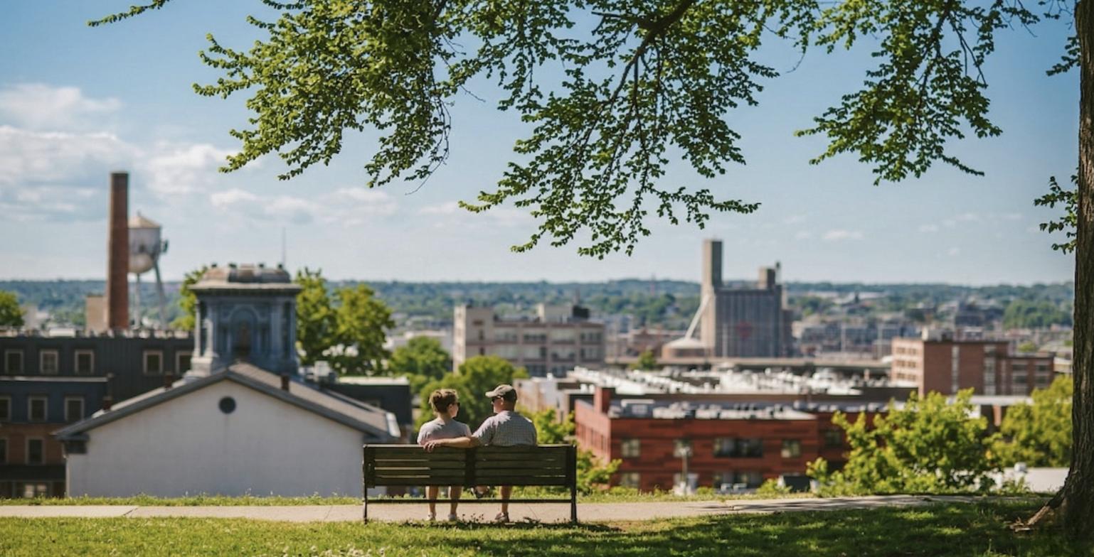 Libby Hill Park overlooking downtown Richmond, Virginia