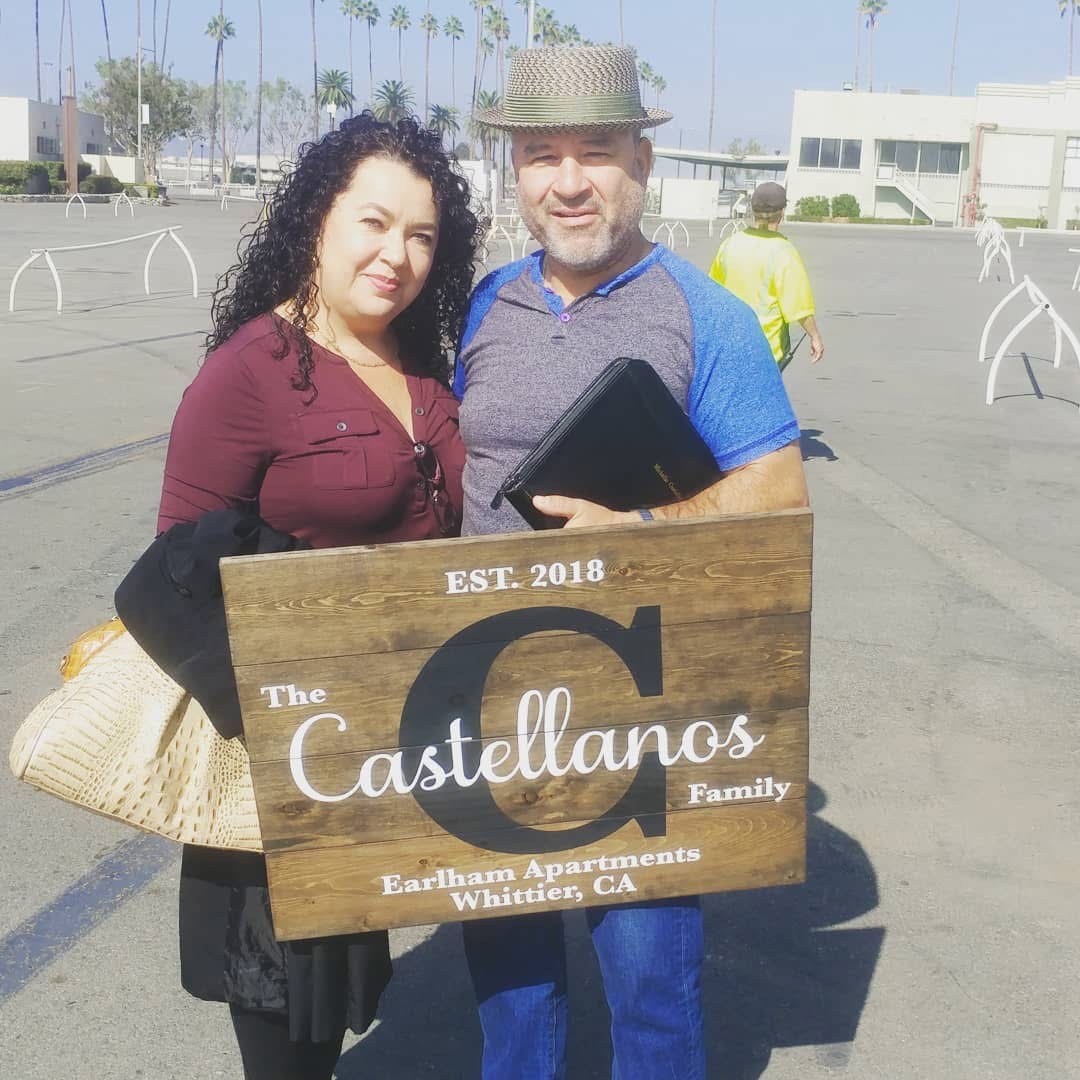 castellanos family welcome sign