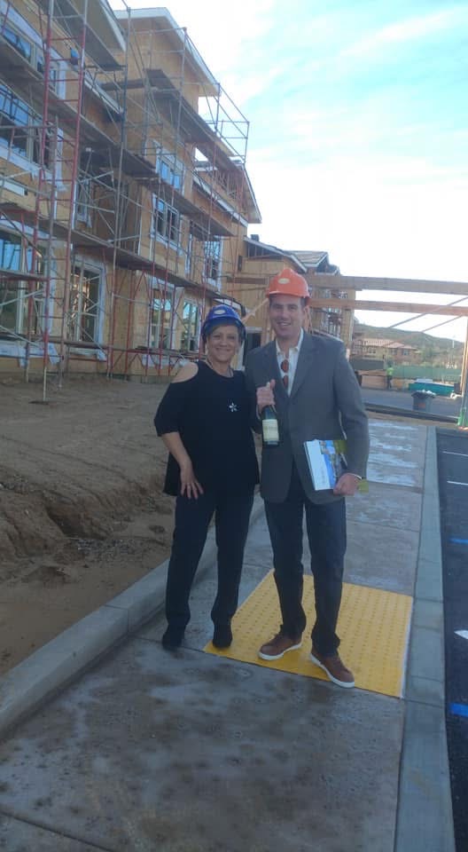 construction site celebration