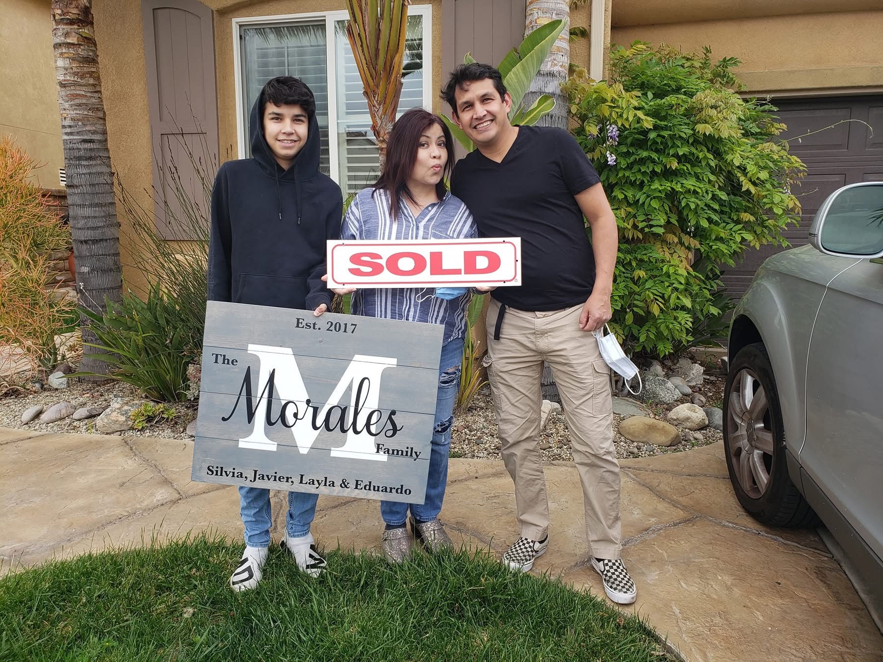 family home purchase celebration