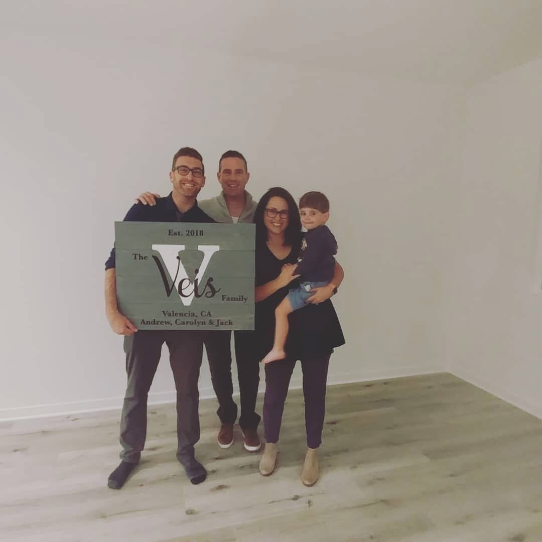 family photo new home