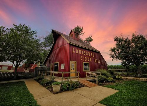 Louisburg Cider Mill at Sunset in the Summertime