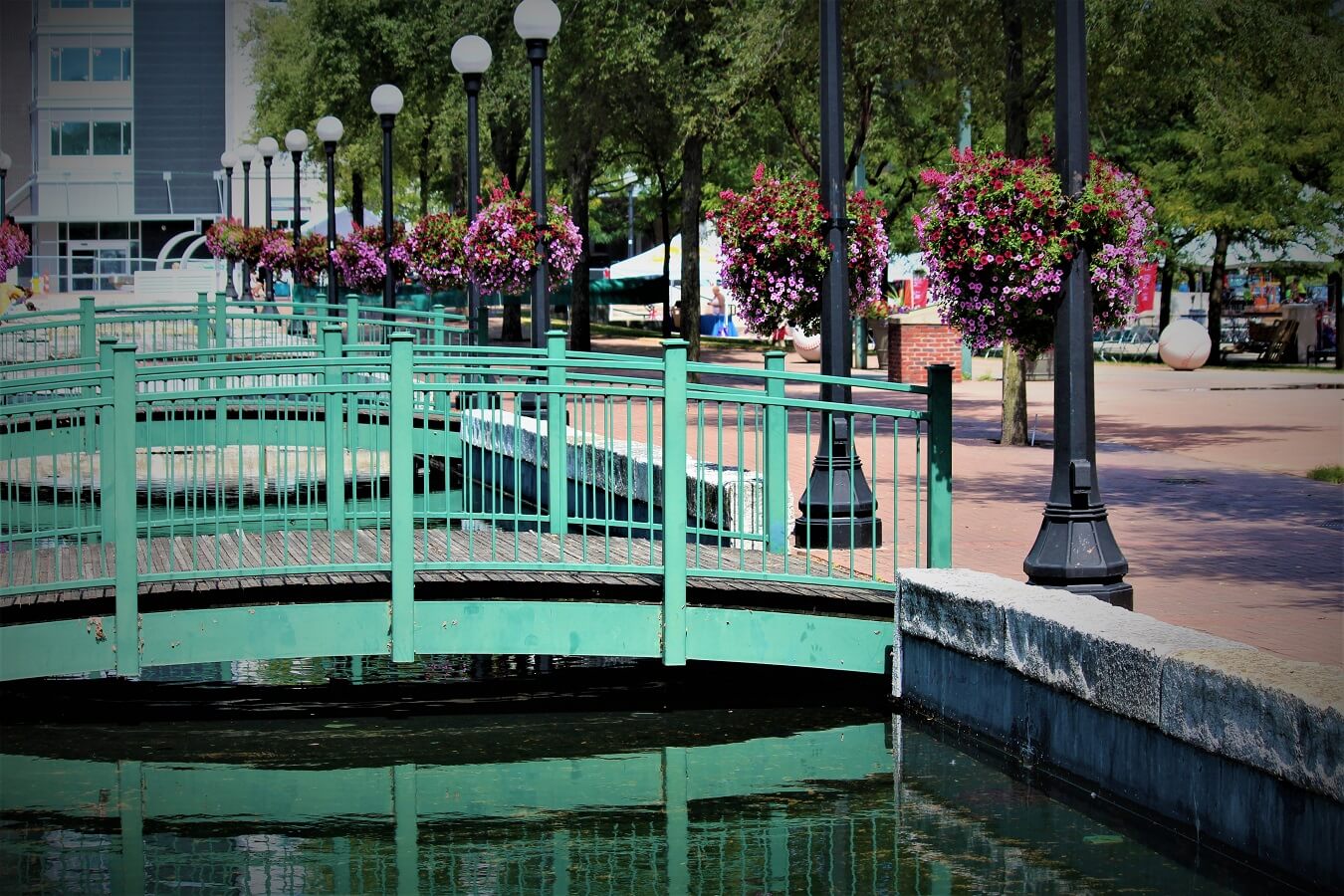 Decorative bridges in Dayton Ohio