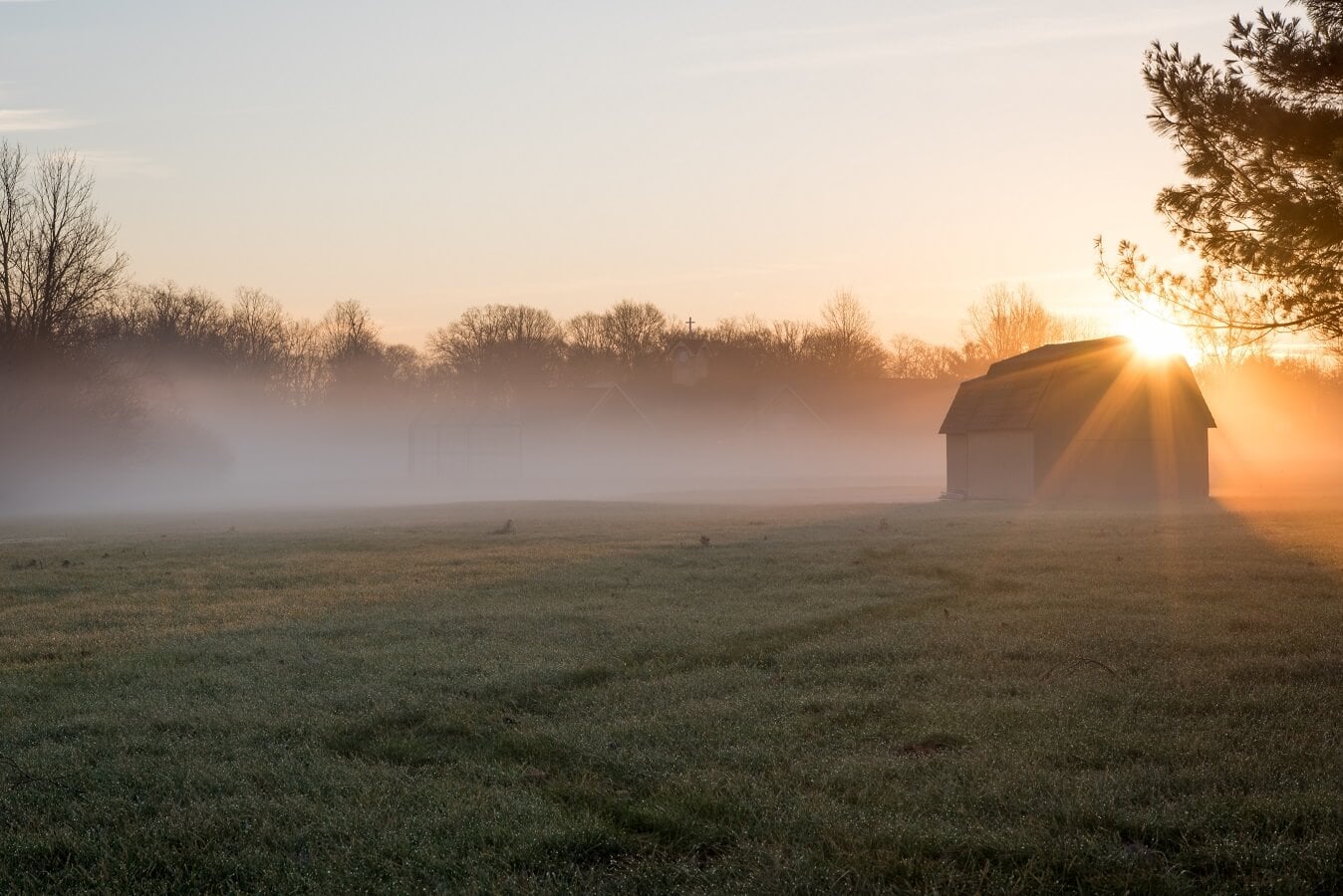Sunrise over Mason Ohio USA