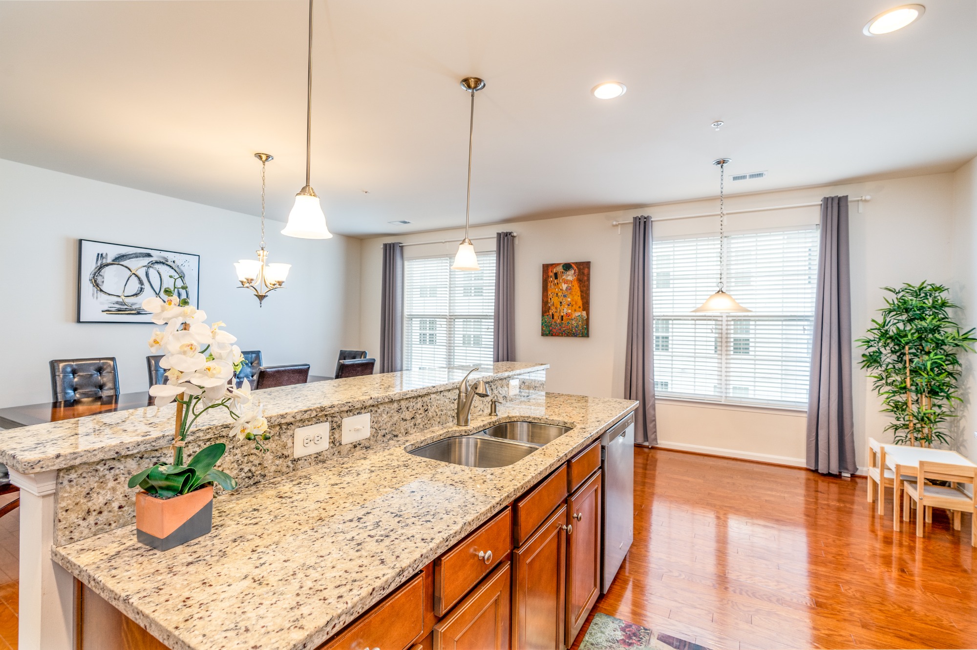 modern bright kitchen interior