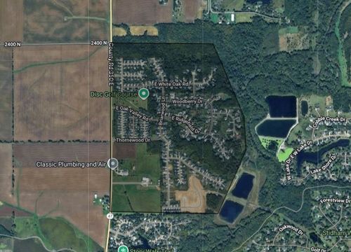 Thornewood Subdivision Mahomet IL - neighborhood boundaries