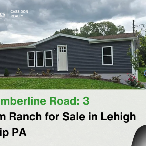 4847 Timberline Road: 3-Bedroom Ranch for Sale in Lehigh Township PA