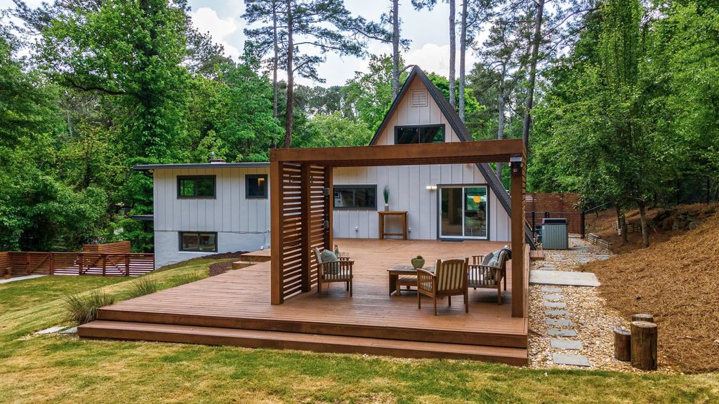 #atlantamidcenturyAframes, top selling listing agent, best Atlanta realtor, unique home specialist, #midcenturymodernhomes, Northcrest mid century A-frame homes