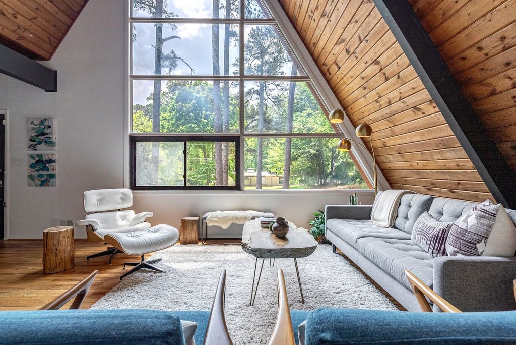 #midcenturymodernatlanta, top selling Atlanta listing agent, best A-frames in Northcrest, unique homes specialist