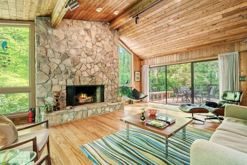blog stone fireplace windows