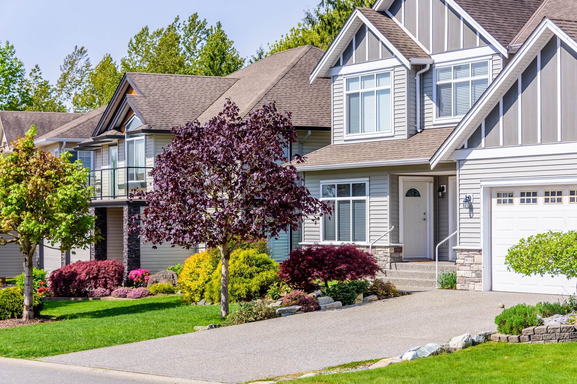A very neat and colorful home with gorgeous outdoor landscape