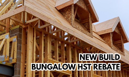 New Ontario HST Rebate for New Build Bungalows
