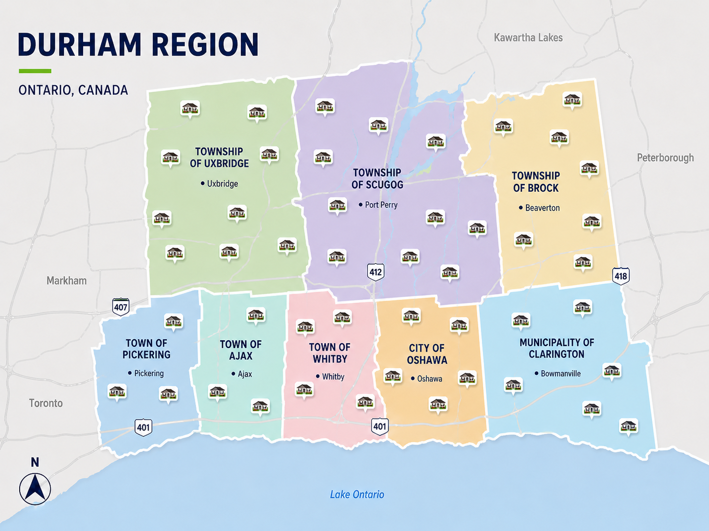 Bungalow listings for sale in the Durham Region
