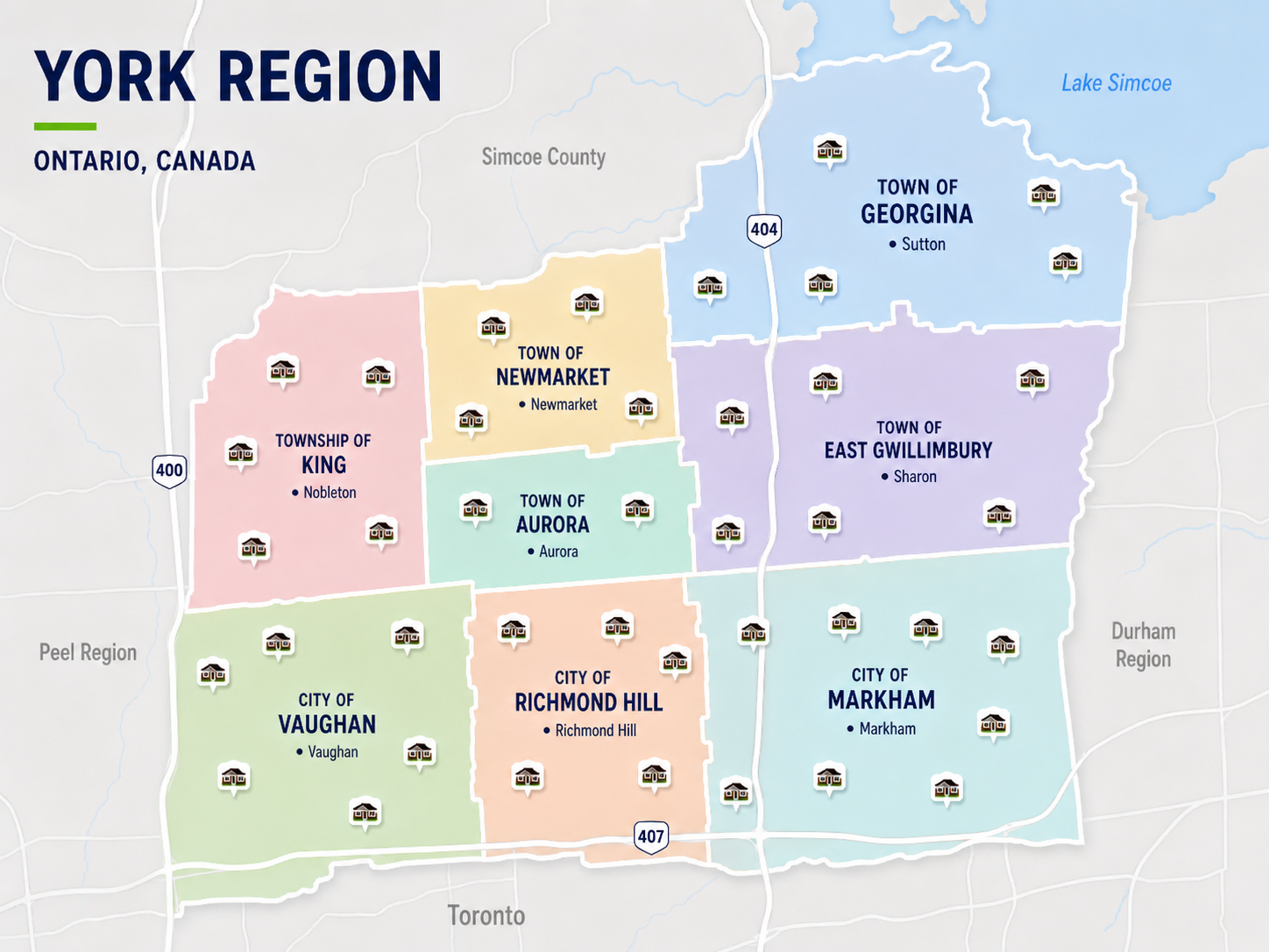 Bungalow listings for sale in the York Region
