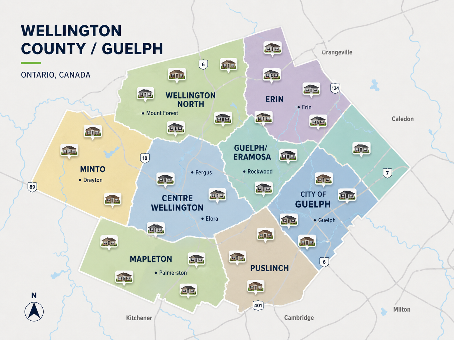 Bungalows in Wellington County / Guelph