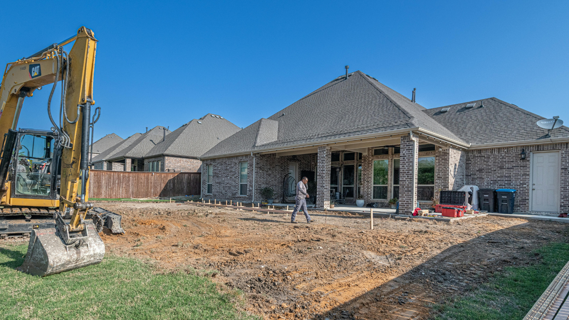 Bungalow being built