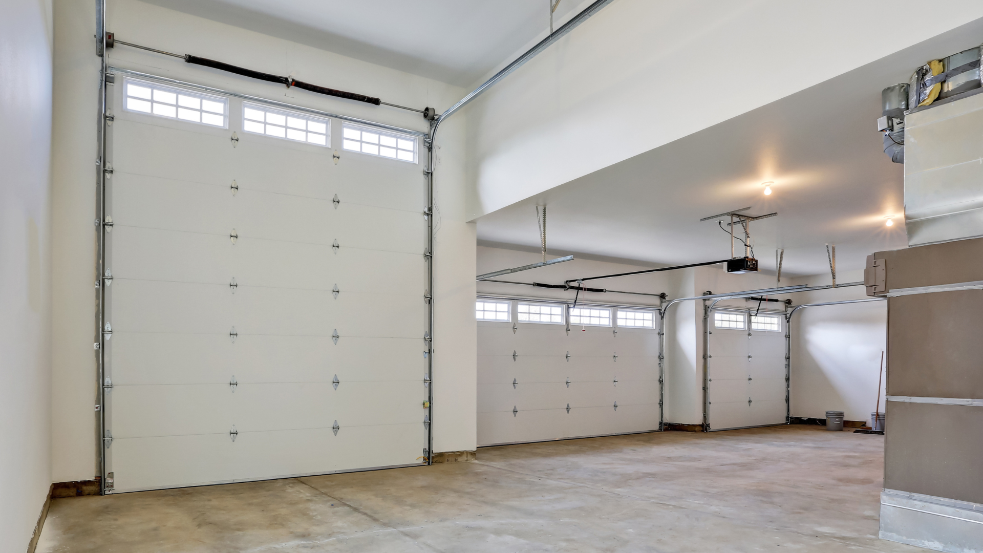 Interior 3 car garage