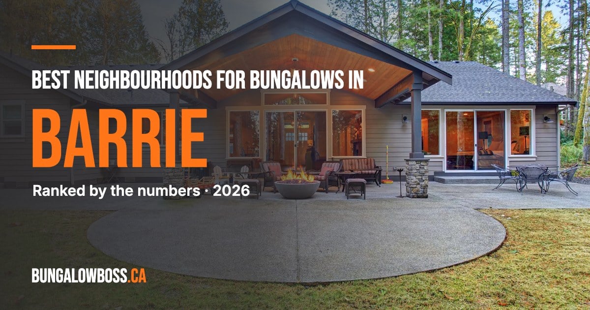 Best neighbourhoods for bungalows in Barrie, Ontario - BungalowBoss.ca