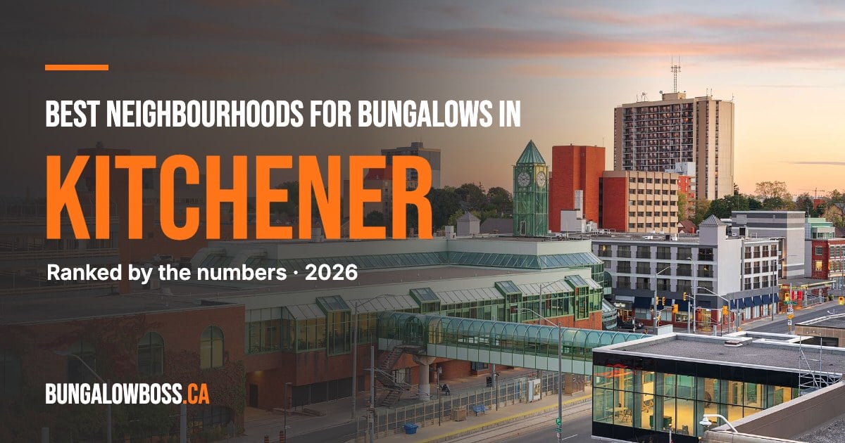 Best neighbourhoods for bungalows in Kitchener, Ontario - BungalowBoss.ca