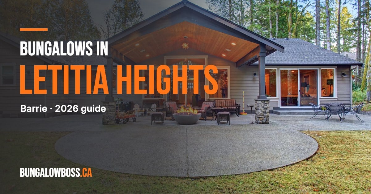 Bungalows in Letitia Heights, Barrie, Ontario - BungalowBoss.ca
