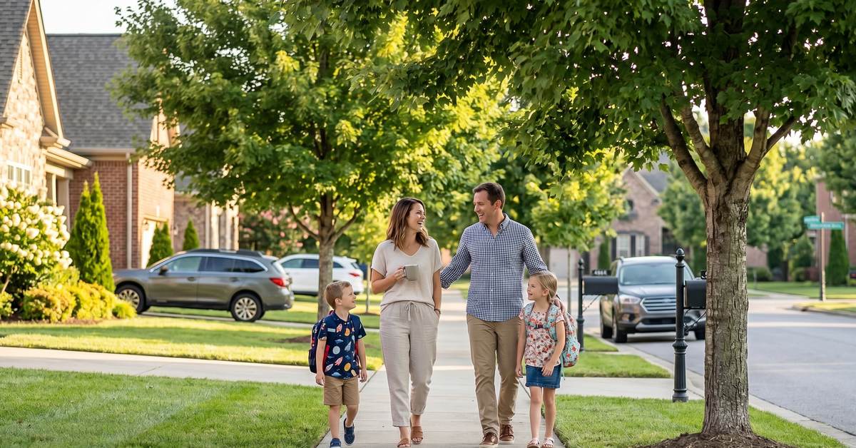 Cumberland Point townhomes streetscape in Gallatin TN 37066 Sumner County new construction 289k to 329k 2026