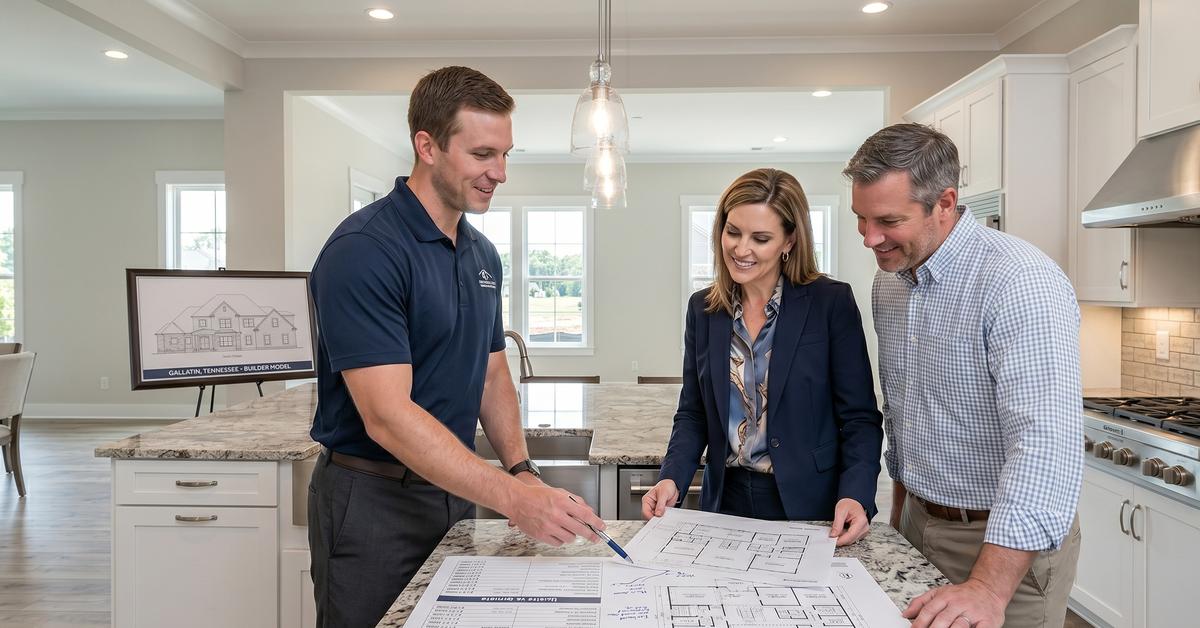 Real estate agent comparing Gallatin TN vs Hendersonville TN 400k budget options with buyers Sumner County