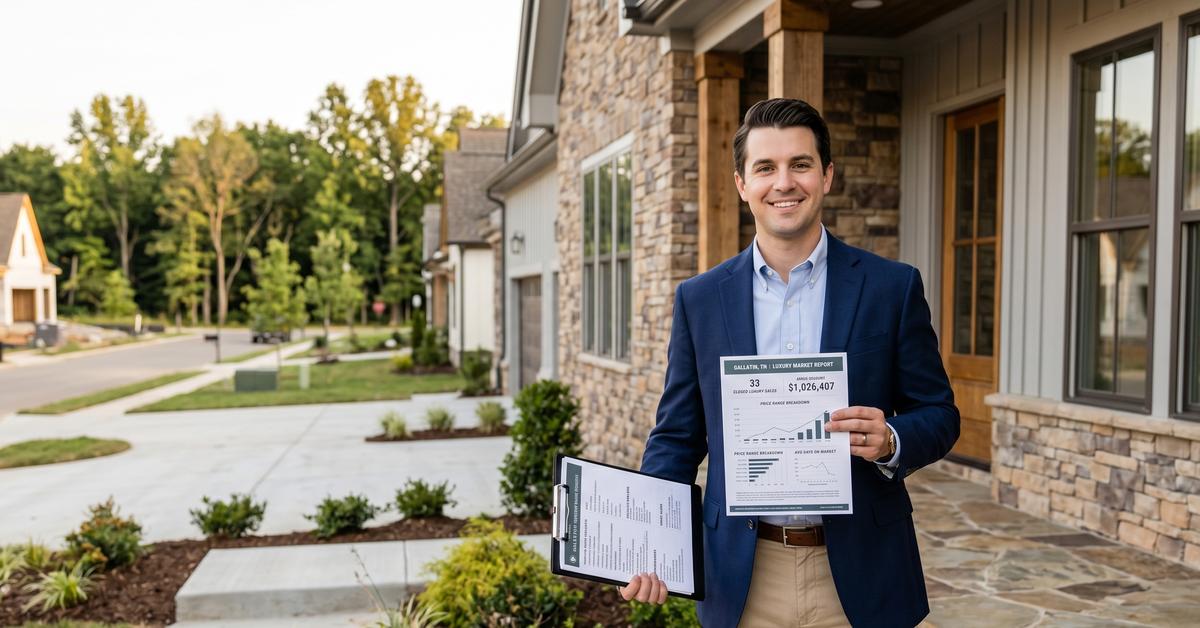 Real estate agent explaining Liberty Creek school zone boundary to buyers in Gallatin TN 37066 Sumner County