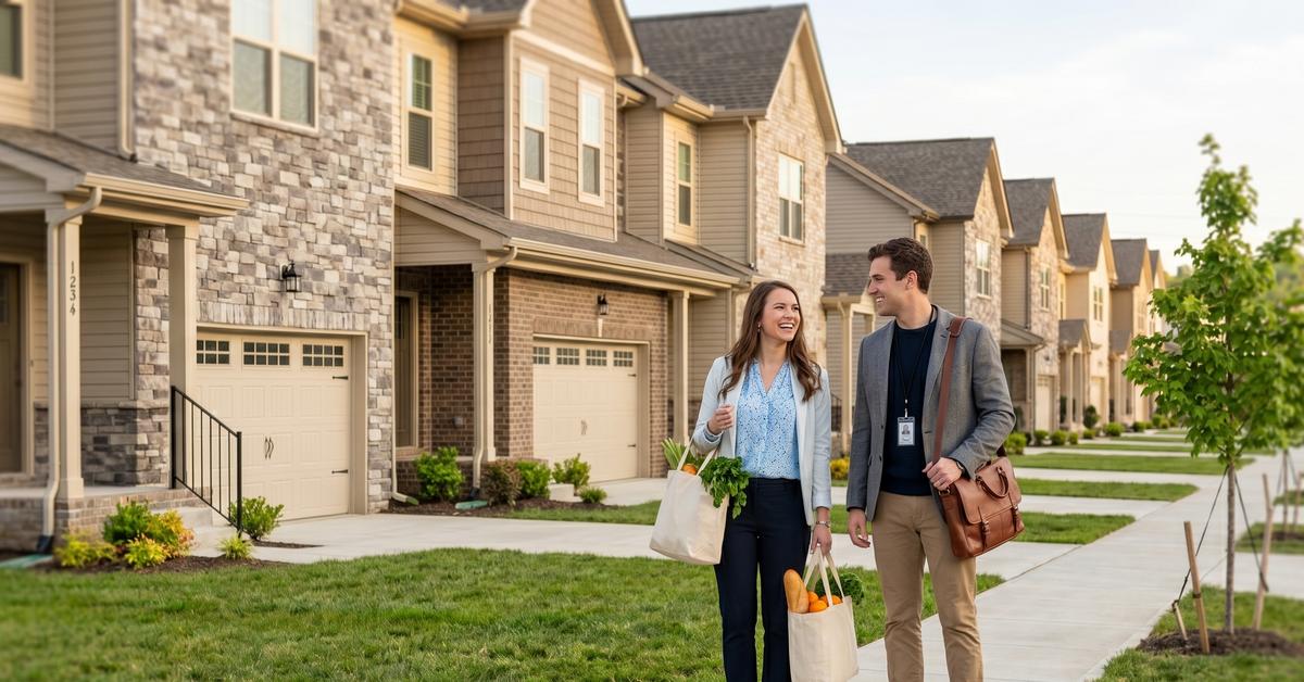 New construction townhomes and single-family homes in McCain's Station Gallatin TN 37066 Station Camp school zone