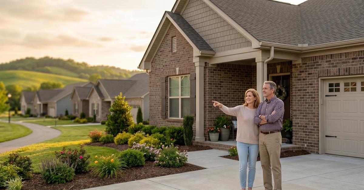 Site-built homes on Westgate Drive in Patterson Farms Gallatin TN 37066 established neighborhood