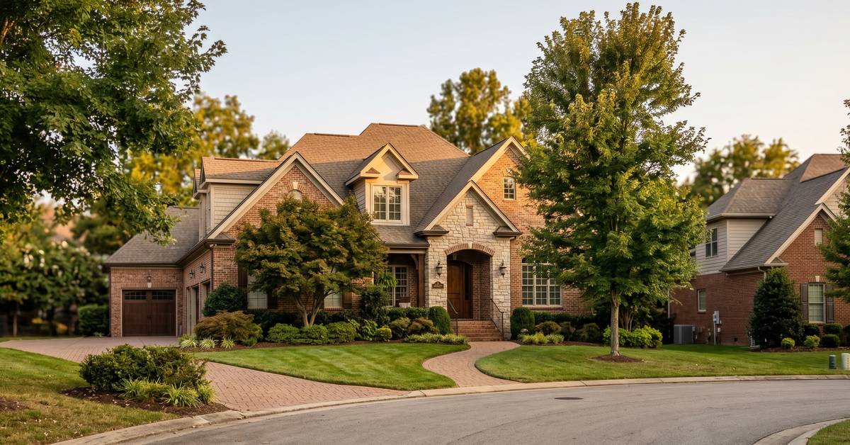 Established brick home in Hendersonville TN 37075 neighborhood representing $535,000 median sale price in 2026 Sumner County market