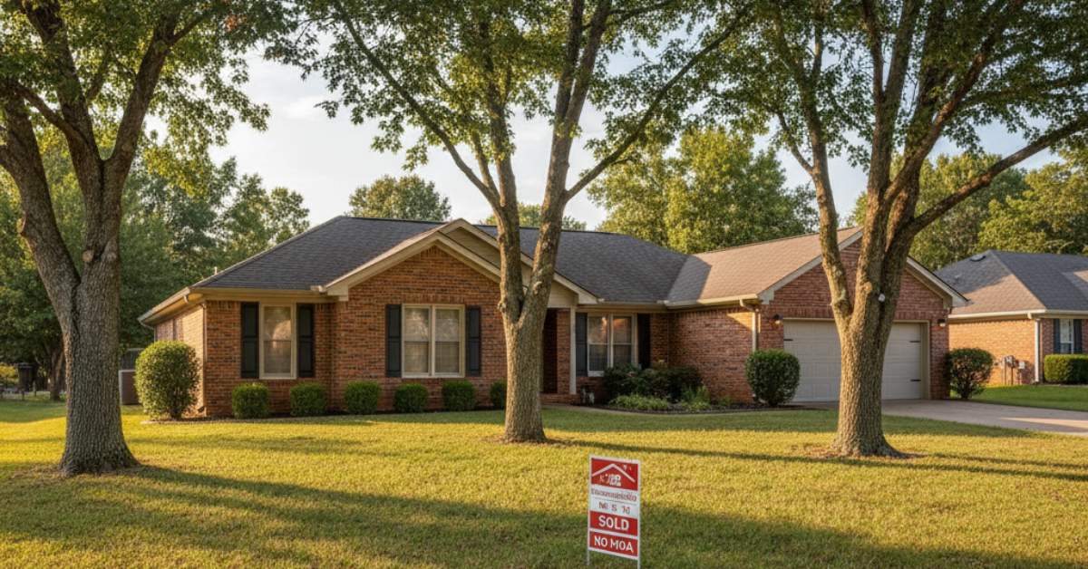 All-brick ranch home in Delray Park Hendersonville TN 37075 no HOA established neighborhood