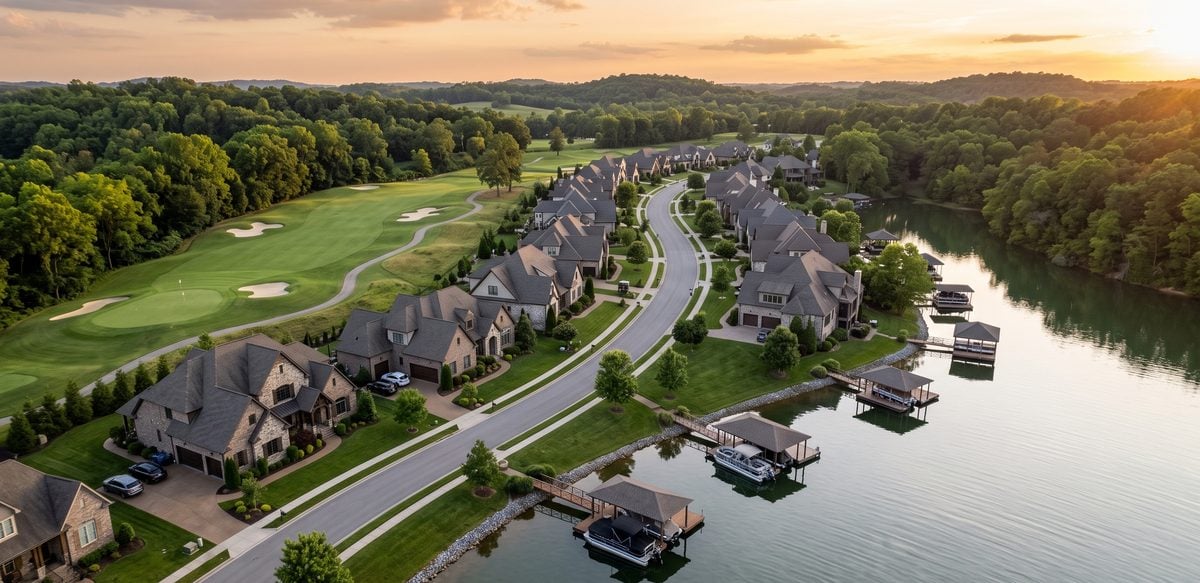foxland-harbor-gallatin-tn-lake-golf-community-aerial