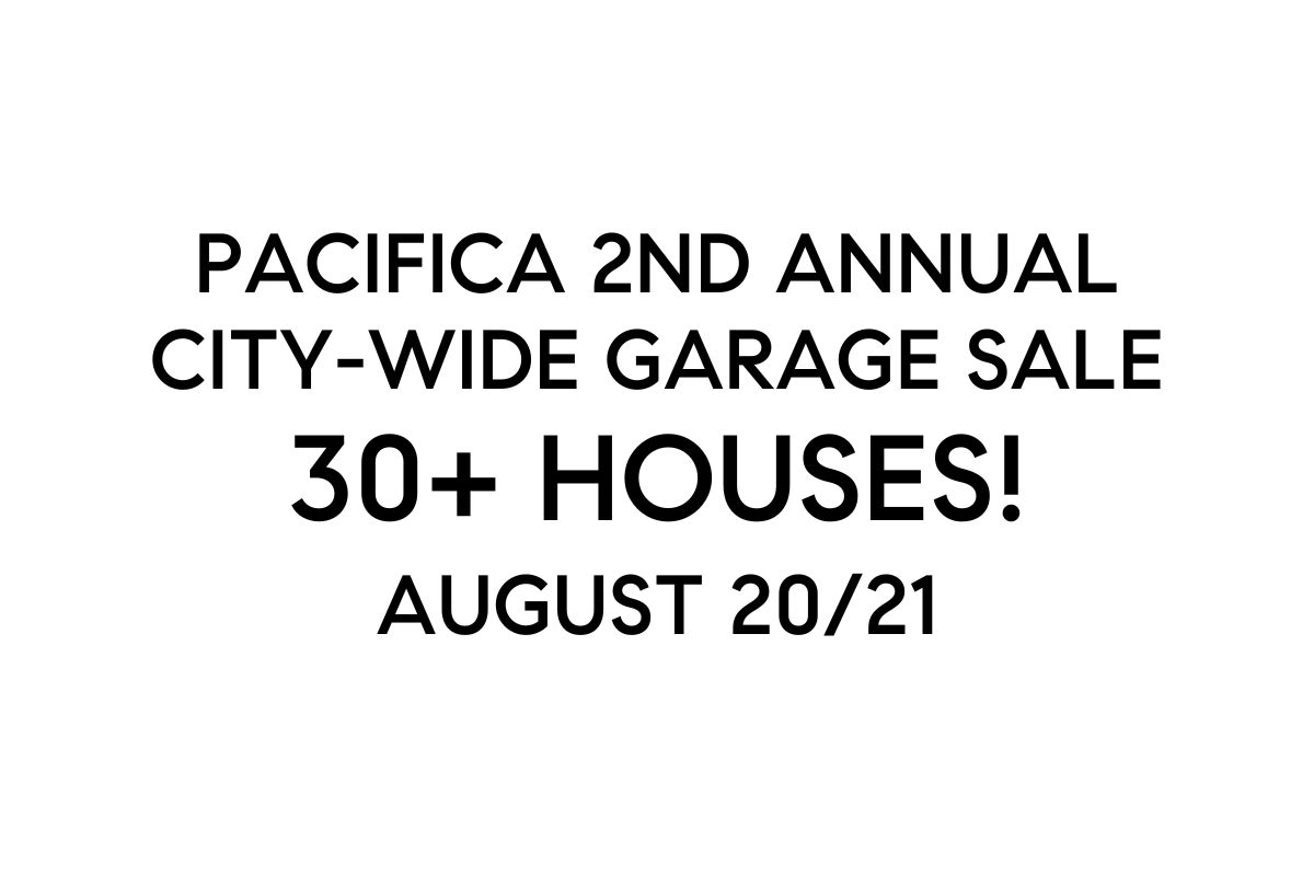 text only Pacifica 2nd annual city wide garage sale
