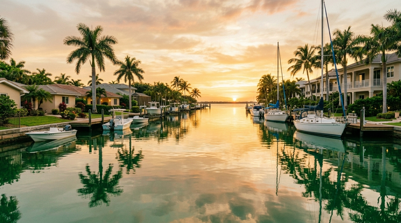 Royal Harbor Naples Bay canal homes for sale — 400 waterfront single-family residences with bridge-free Gulf access
