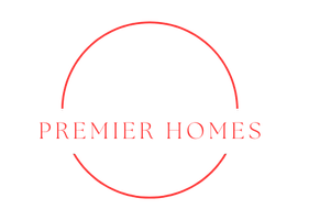 Premier homes logo white letters